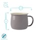 image 3 of Argon Tableware Coloured Enamel Belly Mugs - 375ml - Grey/Cream - Pack of 6 | Grey | Grey/Cream