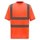 image 1 of Yoko Unisex Adult Hi-Vis Safety Short-Sleeved T-Shirt - Orange - M
