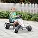 image 2 of HOMCOM Child's Racing-Style Pedal Go Kart w/ Brake Gears Steering Wheel Seat