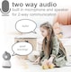image 7 of NEDIS Smart Wifi Baby Monitor, Indoor Camera Full HD, Night Vision, PTZ, Motion & Sound Detection, 2-Way Audio, Humidity & Temperature Sensor, App Control -White/Grey