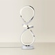 image 4 of ValueLights Infinity Swirl Integrated LED Touch Dimmer Table Lamp | Silver