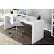 image 3 of Furniturebox Enzo White High Gloss Computer Office Desk
