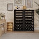 image 2 of Camilo 7-Tier Wine Rack Freestanding Holds 28 Bottles Home Bar Stand 108cm Stand | Black | Black