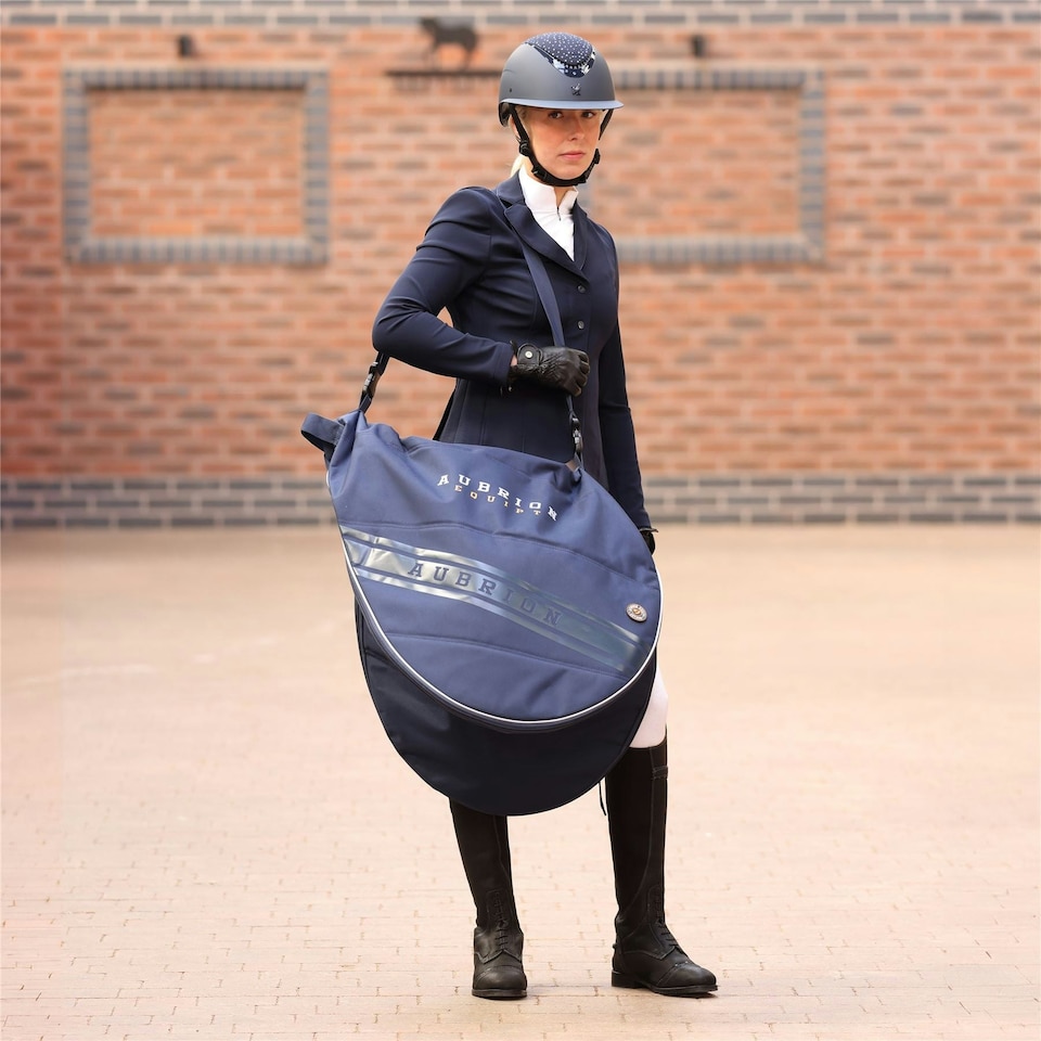 image 1 of Shires Aubrion Equipt Saddle Bag | Blue | Size: One Size
Colour: Navy