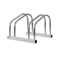 Steel Bicycle Parking Rack Floor Stand Bike Storage Holder | Silver