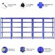 image 2 of 5 x T-Rax 90cm Blue Racking & Bay Connectors Blue
