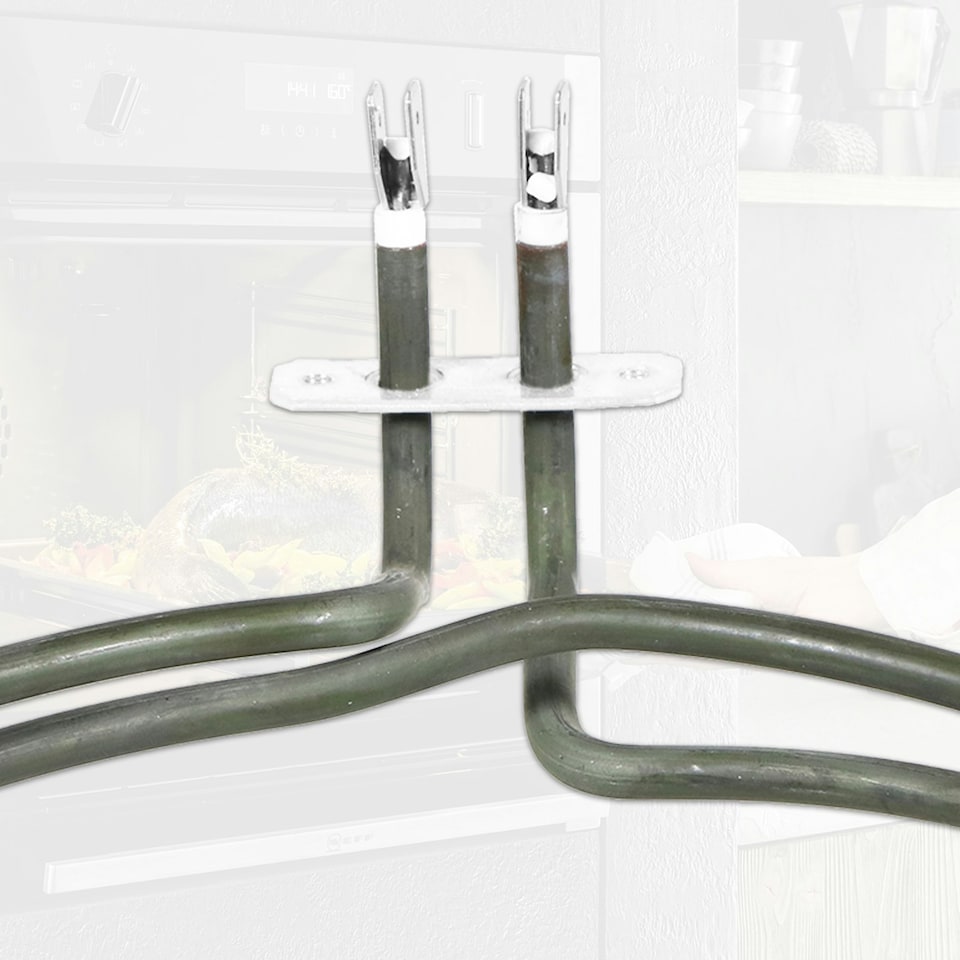 image 1 of SPARES2GO Heating Element for Bosch for Neff for Siemens Fan Oven Cooker (2 Turn, 2100W, 230V)