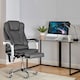 image 7 of Neo Office Chair Brown Faux Leather with Massage Function & Footrest | Grey