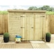 image 1 of 7 x 4 WINDOWLESS Garden Shed Pressure Treated T&G PENT Wooden Garden Shed + Double Doors (7' x 4' / 7ft x 4ft) (7x4)