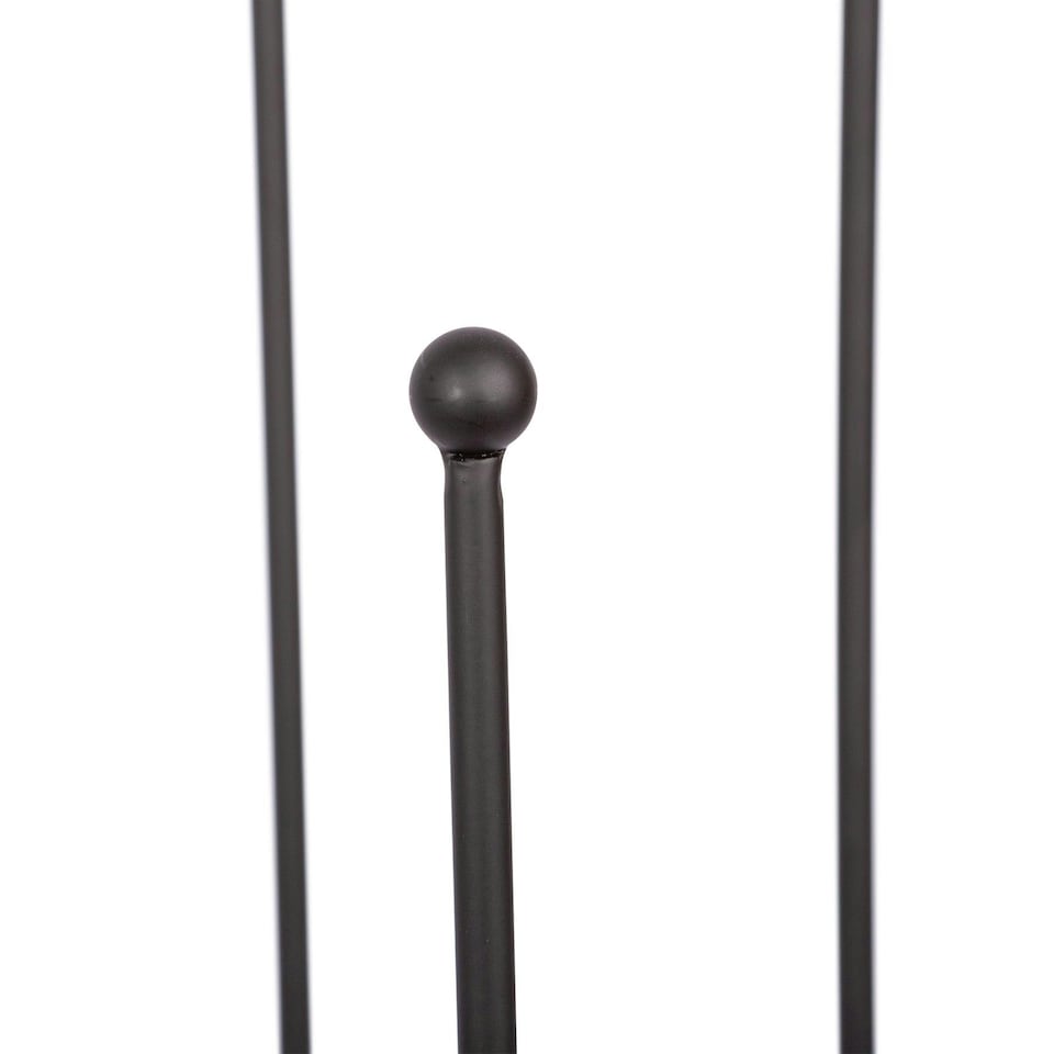 image 1 of Hammer and Tongs Steel Wellington Boot Rack - 6 Pair - Black Black