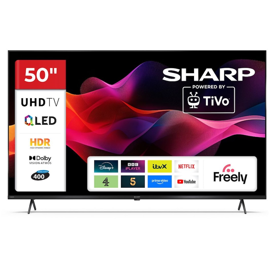 image 1 of SHARP 50HM5245KB 50 Inch 4K UHD Quantum Dot TiVo Smart TV