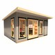 image 5 of Cali 16 x 12 Feet Pent and Storage Garden Office - OSB - MDF - L456 x W509.4 x H246.1 cm | Brown