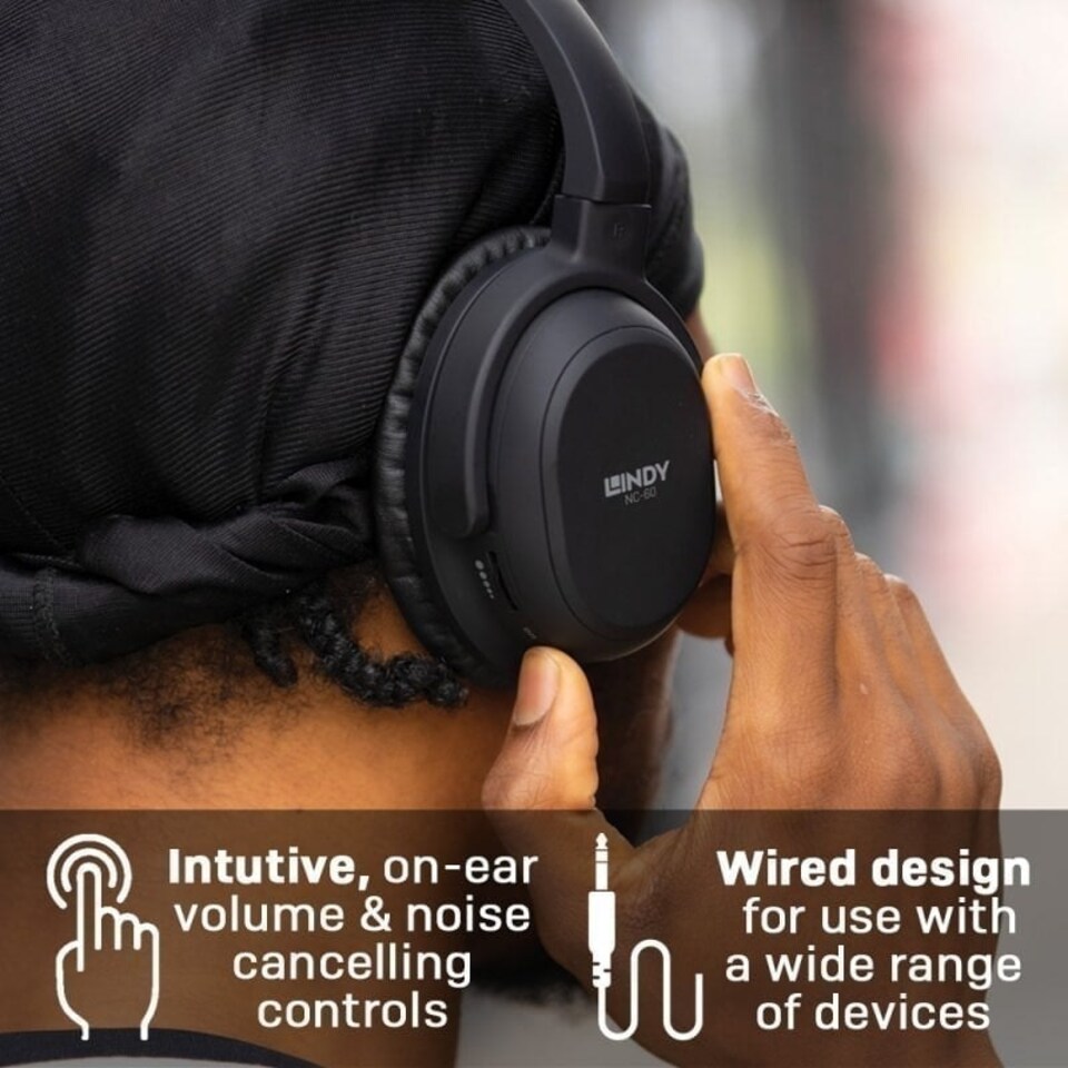 image 1 of NC-60 Wired Active Noise Cancelling Headphones N/A