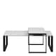 image 2 of Katrine Ceramic Coffee Table Set with Marble Effect Top