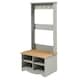 image 2 of Core Products Corona Grey, Hall Shoe Bench With Hat & Coat Rack H170cm x W80cm x D44cm Grey