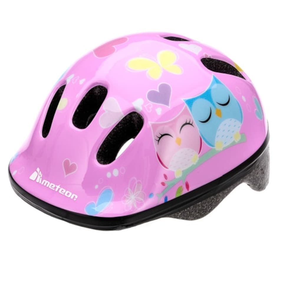 image 1 of Helmet for Kids Toddlers – Lightweight Adjustable Bike Helmet for Boys & Girls – Safety Crash Protection for Cycling, Scooter, Skateboard – MV62 Pink | Owl | XS