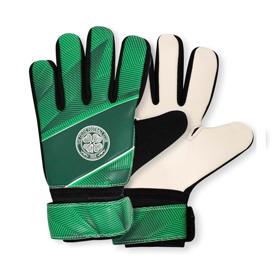 image 1 of Celtic FC Goalkeeper Fuse Gloves Junior Green