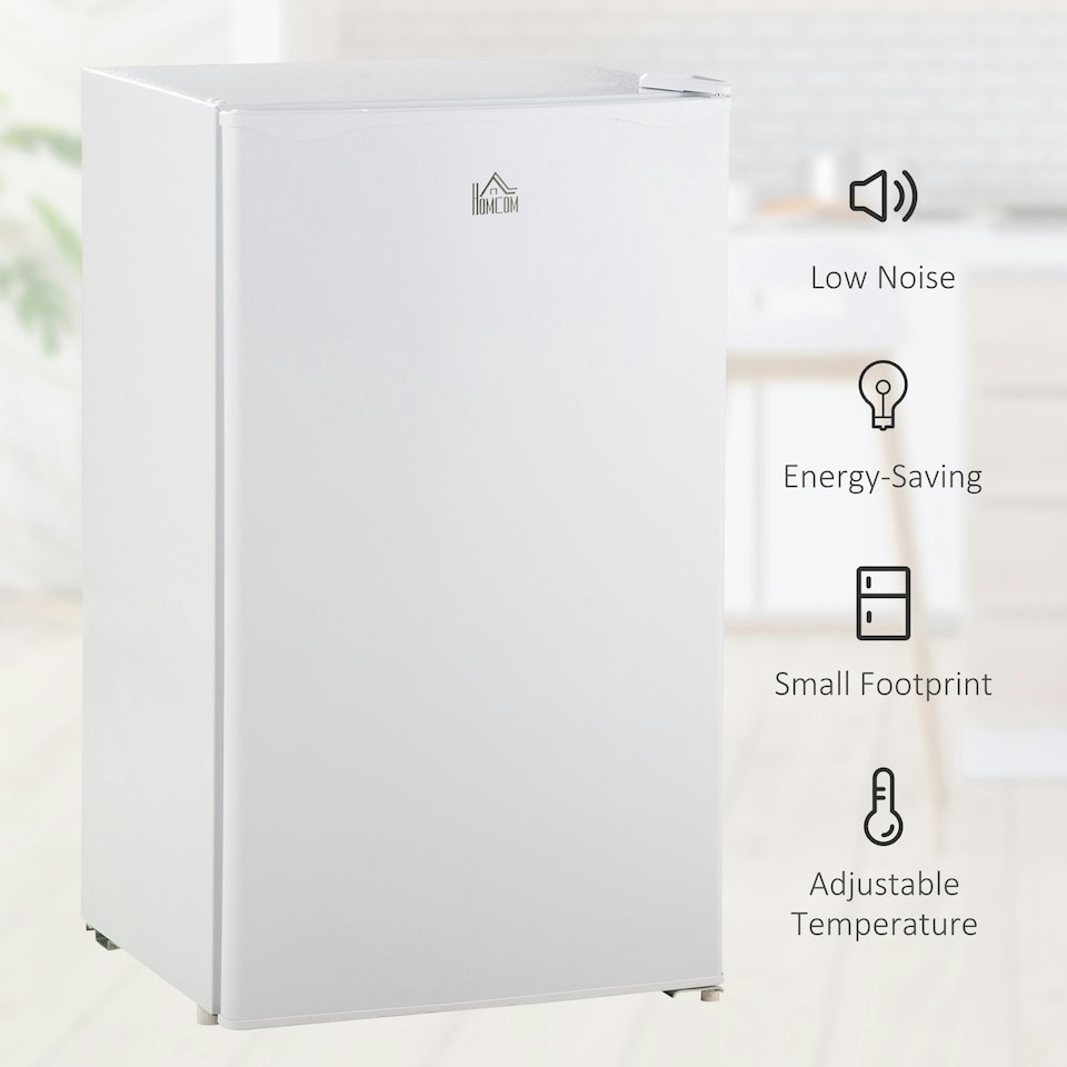 image 1 of HOMCOM 91L Freestanding Under Counter Fridge Black