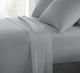 image 2 of Sweet Dreams 200 Thread Count Percale Cotton Flat Sheet | White | White | Double