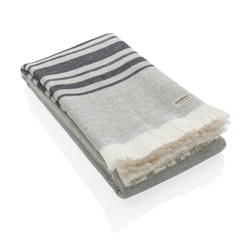 image 1 of Ukiyo Yumiko Aware Hammam Bath Towel - Black - One Size | Black | One size