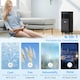 image 3 of HOMCOM 8000 BTU Portable Air Conditioner 4 Modes LED Display Timer Home Office