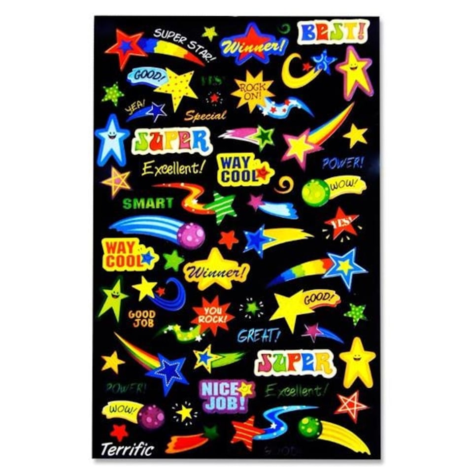 image 1 of Book of 700+ Teachers Reward Stickers by Clever Kidz