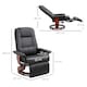 image 7 of HOMCOM Ergonomic Office Recliner Sofa Chair PU Leather Armchair Lounger Black