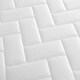 image 3 of Quilted Brick Hybrid Mattress - 18cm Deep, Soft Firmness White | Single