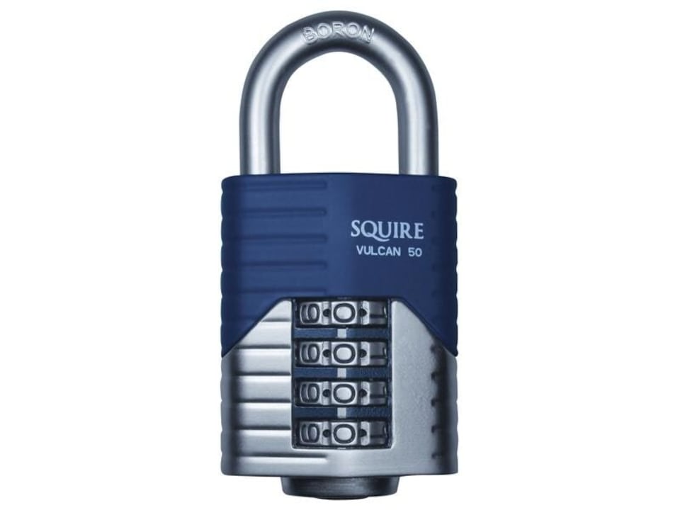 Henry Squire Vulcan Open Boron Shackle Combination Padlock 50Mm