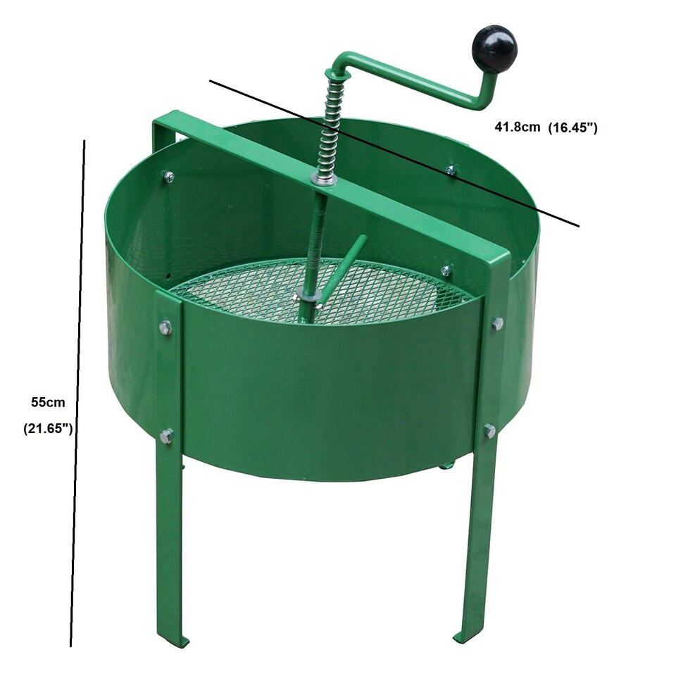 image 1 of Gr8 Garden Rotary Soil Sifter Compost Sieve Large 18 Litre Earth Riddle Screener Green | One Size