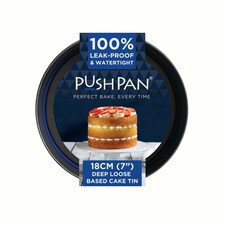 PushPan 7 Inch Deep Cake Tin Grey/Pewter
