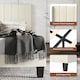 image 4 of Levede Double Bed Frame Metal and Wood Plush Upholstered Mattress Base