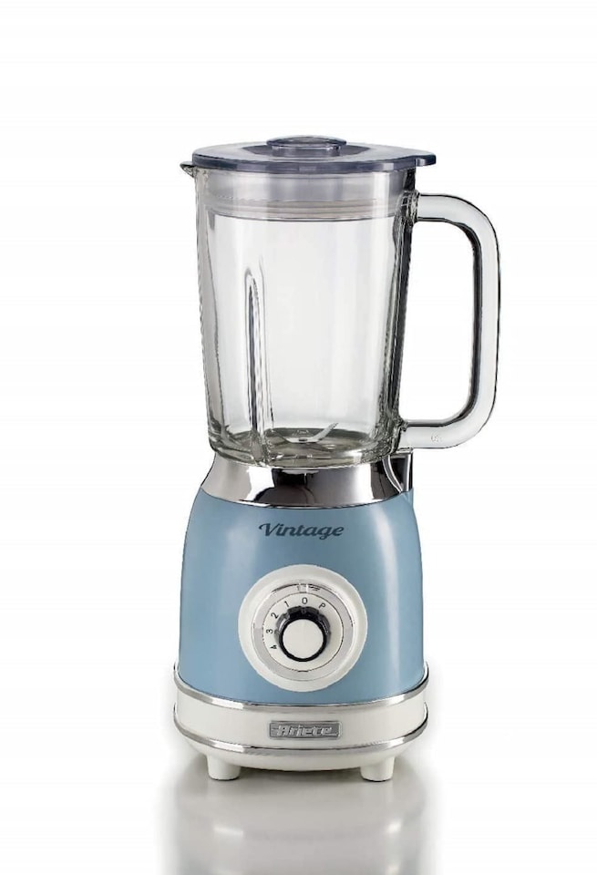 image 1 of Ariete 58305, Vintage Glass Jug Blender, 1.5 Litre, Blue