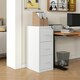 image 2 of HOMCOM 3 Drawer Filing Cabinet Steel File Cabinet for A4 Letter Size Cream