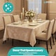 image 6 of Rectangle Crushed Velvet Table Cloth, Washable Table Cover - 70" x 144"