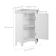 image 4 of Teamson Home Wooden Bathroom Corner Cabinet Standing White
