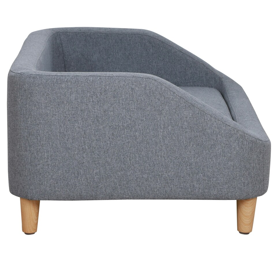 image 1 of PawHut Dog Sofa Bed Cat Sofa w/ Soft Cushion for Small Medium Large Dogs Grey