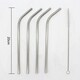 image 2 of Glim Glam Straws Drinks Set Brush Stainless Steel Rose Gold 60pcs