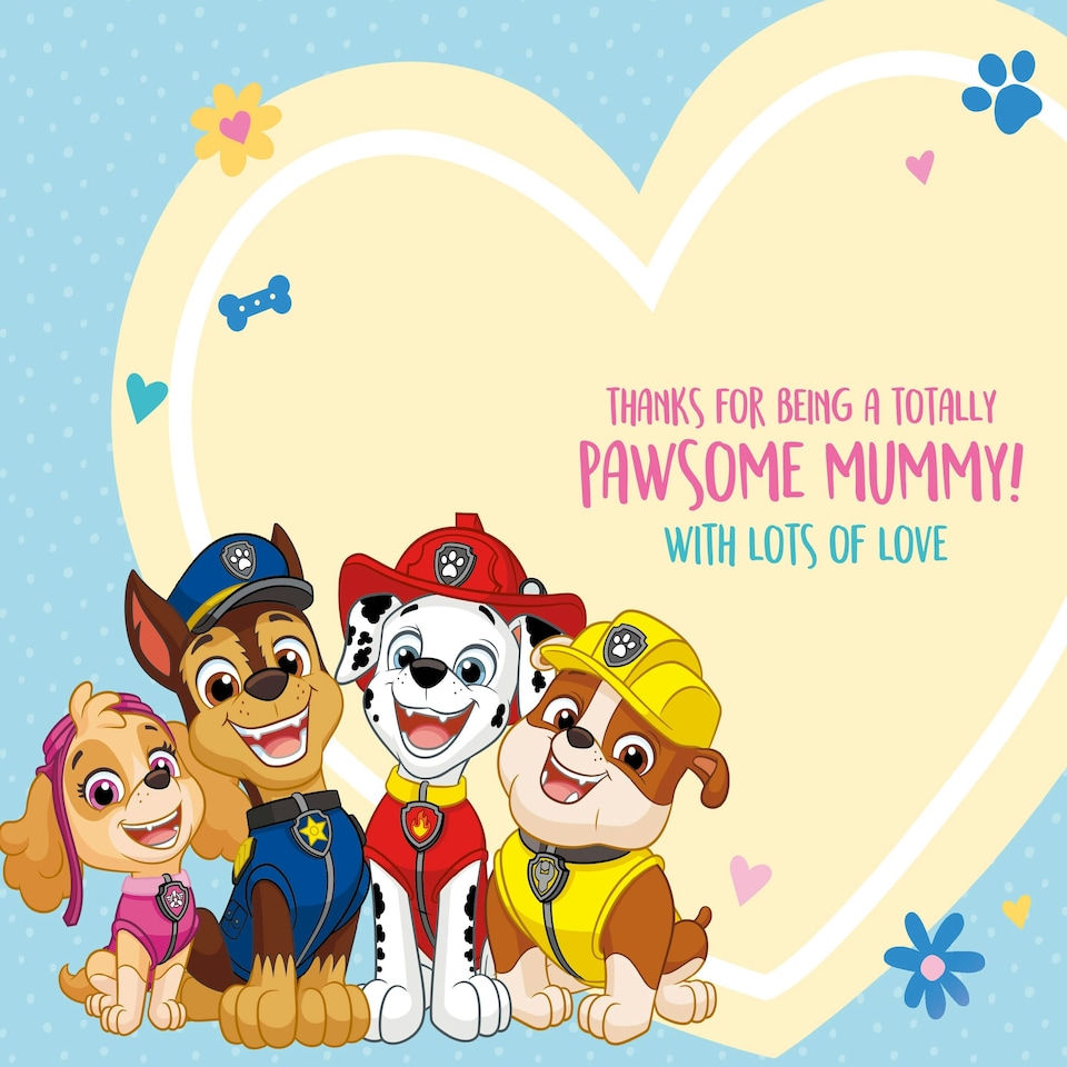 image 1 of Paw Patrol Mother's Day Card 'From Your Son'
