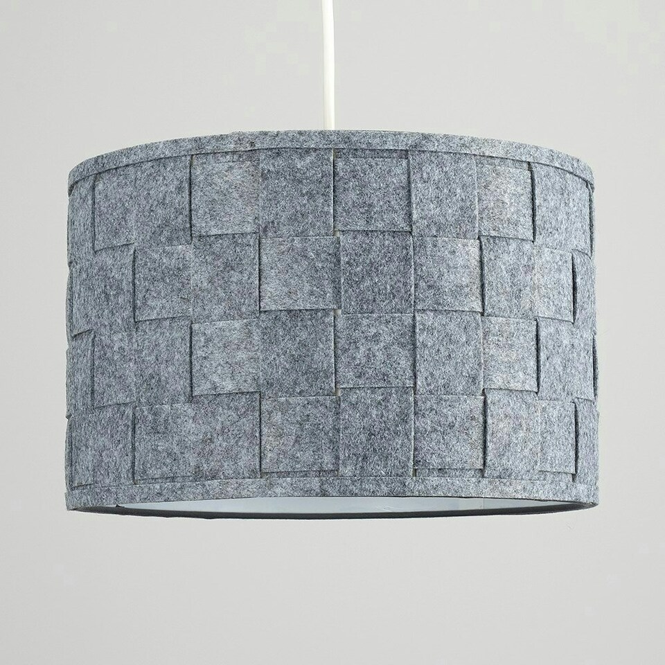 image 1 of ValueLights Monza Grey Ceiling Pendant Shade and B22 GLS LED 6W Warm White 3000K Bulb
