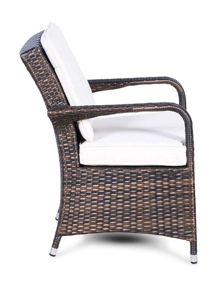 image 1 of Arizona Outdoor Rattan Garden Dining Chair Grey | Grey