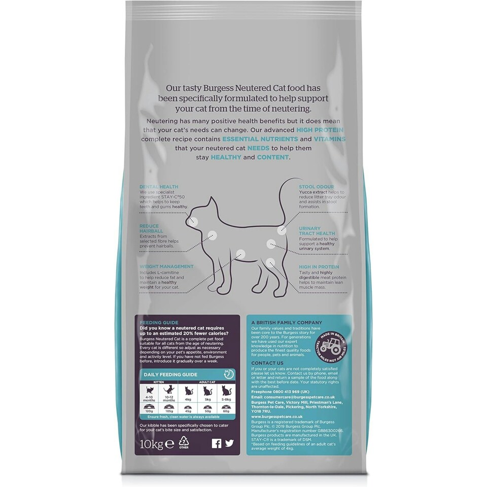 image 1 of Burgess Neutered Cat - 10KG