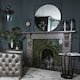image 2 of Isaac Mirror - Glass/Iron - L1.5 x W97 x H97 cm - Black