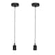 image 1 of Set of 2 Flex - Black Retro Ceiling Pendant Flex Kits