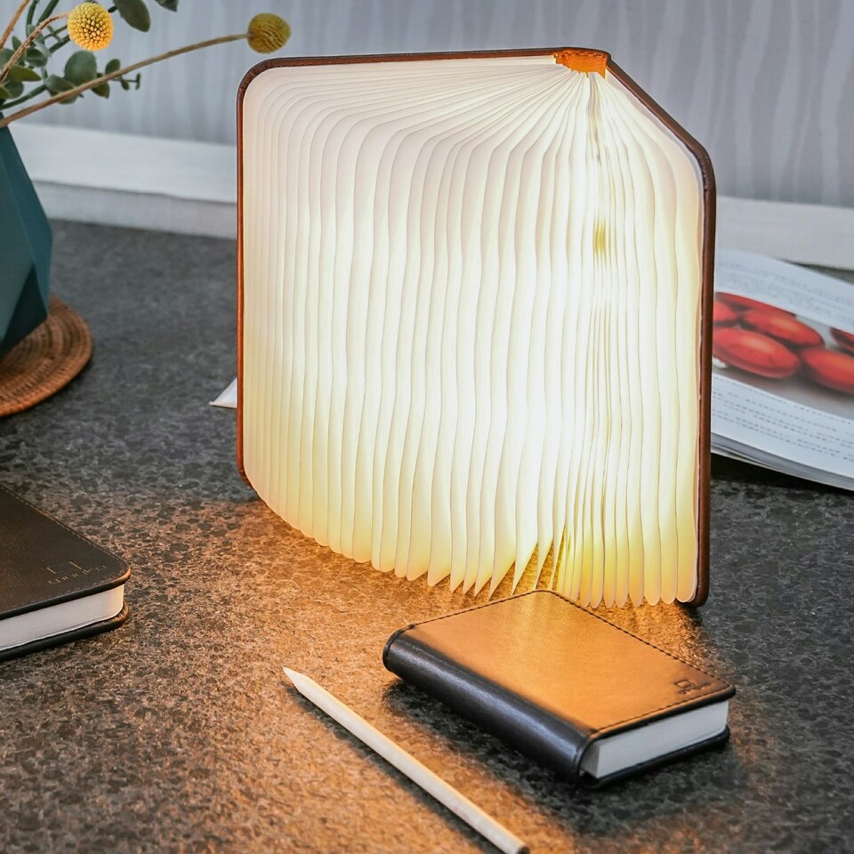 image 1 of Gingko LED Smart Book Desk Light N/A | Black Leather