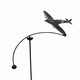 image 2 of Spitfire Wind Rocker Single Bare Metal/Ready to Rust - Steel - L66 x W54 x H148.5 cm