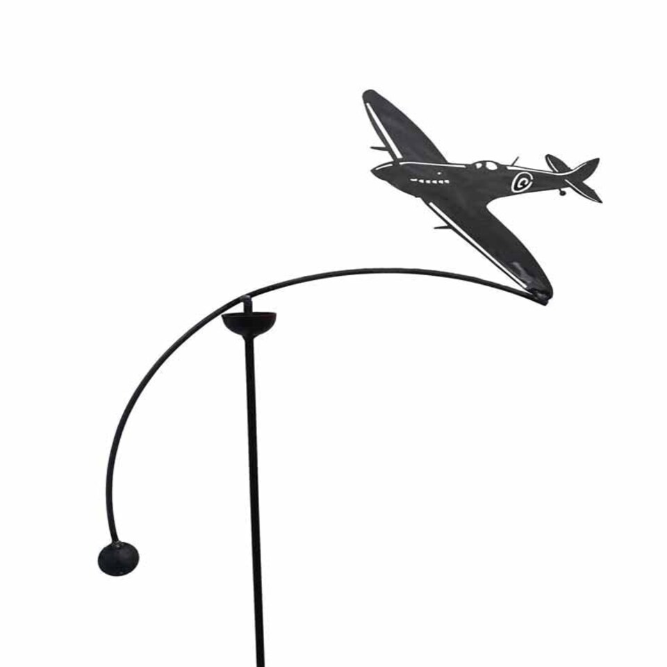 image 1 of Spitfire Wind Rocker Single Bare Metal/Ready to Rust - Steel - L66 x W54 x H148.5 cm