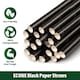 image 2 of ECONX Black Paper Straws 8 Inch Paper Drinking Straws for Parties Hot & Cold Drinks Sip Stirrers Pack 5000