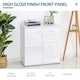image 5 of HOMCOM Cabinet Sideboard Cupboard Buffet Solo High Gloss Front Face