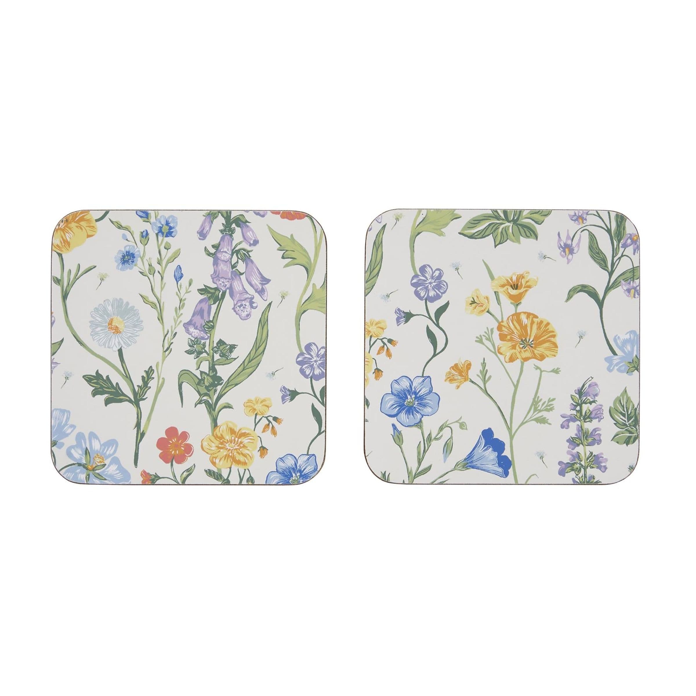Ulster Weavers 'Cottage Garden' Floral Printed MDF Coasters (4 Pack)